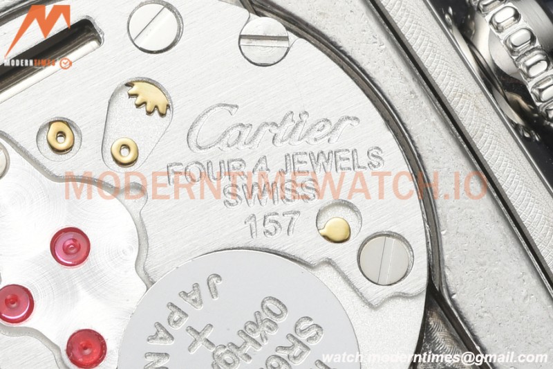 Cartier - Tank Must De Cartier Medium SS/LE Green DRF Swiss Qtz