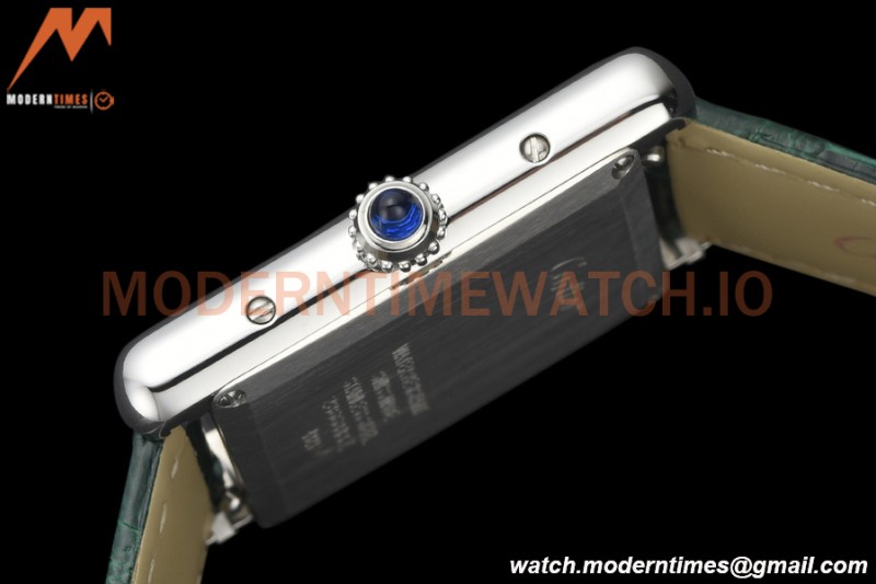 Cartier - Tank Must De Cartier Medium SS/LE Green DRF Swiss Qtz