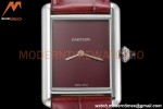 Cartier - Tank Must De Cartier Medium SS/LE Red DRF Swiss Qtz