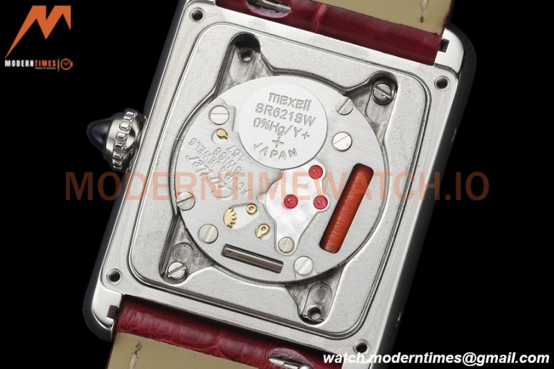 Cartier - Tank Must De Cartier Medium SS/LE Red DRF Swiss Qtz