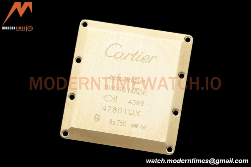 Cartier - Tank Must De Cartier Medium YG/LE Black DRF Swiss Qtz