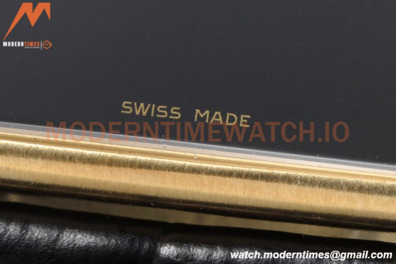 Cartier - Tank Must De Cartier Medium YG/LE Black DRF Swiss Qtz