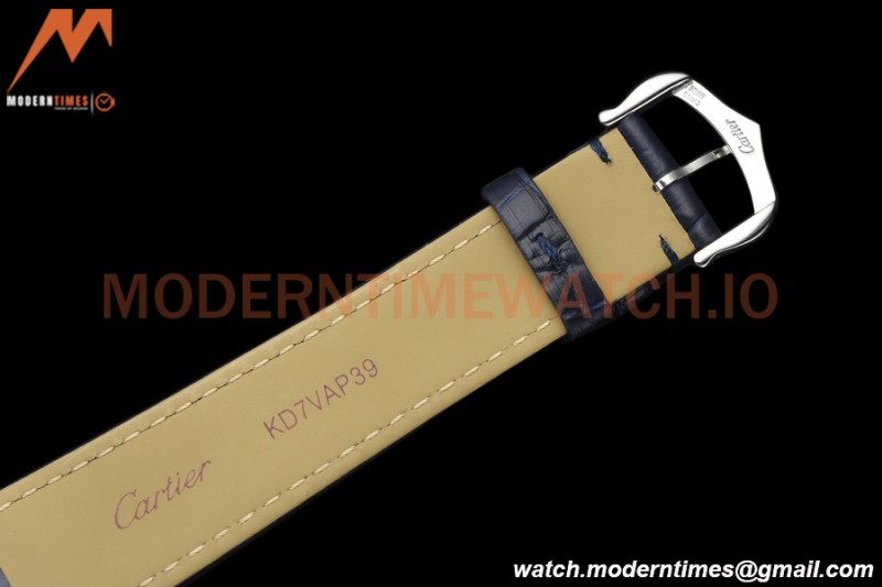 Cartier - Tank Must De Cartier Medium SS/LE Blue DRF Swiss Qtz
