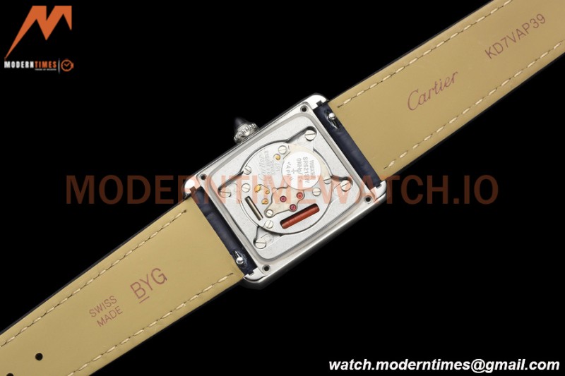 Cartier - Tank Must De Cartier Medium SS/LE Blue DRF Swiss Qtz