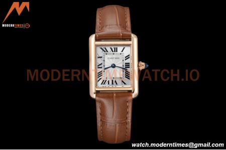 Cartier - Tank Louis Ladies 22mm RG/LE White AF Swiss Qtz
