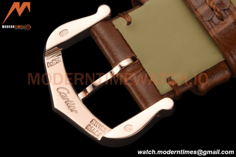 Cartier - Tank Louis Ladies 22mm RG/LE White AF Swiss Qtz