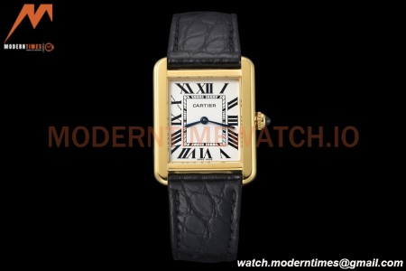 Cartier - Tank Solo Midsize 24.4mm YG/LE White AF Swiss Qtz