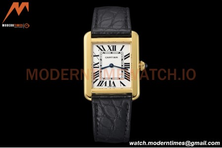 Cartier - Tank Solo Midsize 24.4mm YG/LE White AF Swiss Qtz