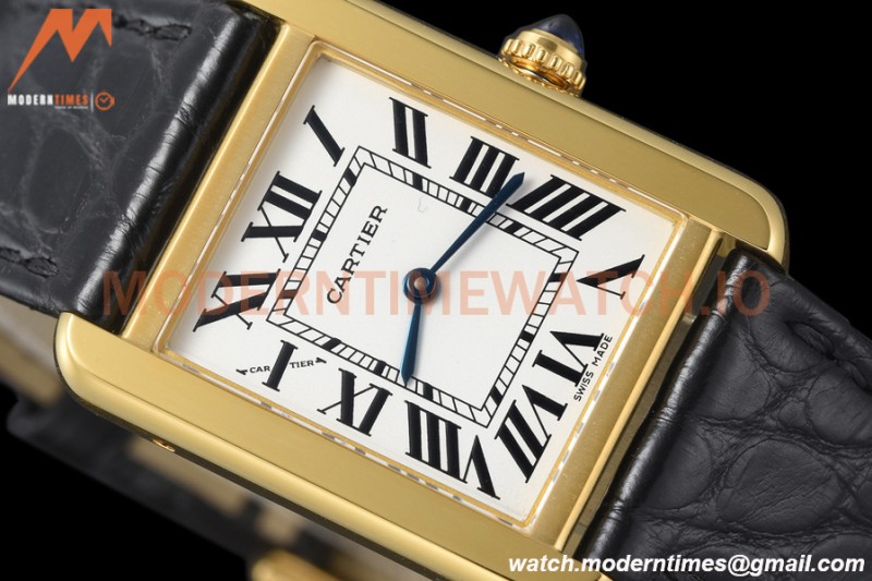 Cartier - Tank Solo Midsize 24.4mm YG/LE White AF Swiss Qtz