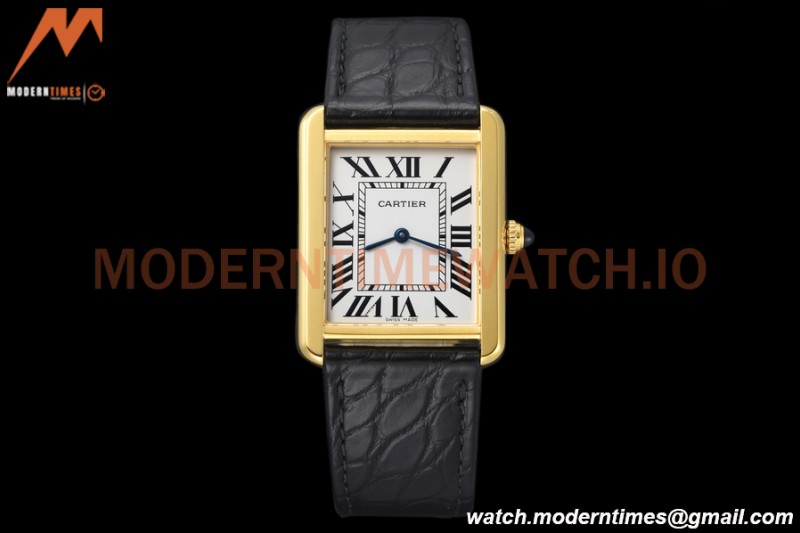 Cartier - Tank Solo Large Size 27mm YG/LE White AF Swiss Qtz