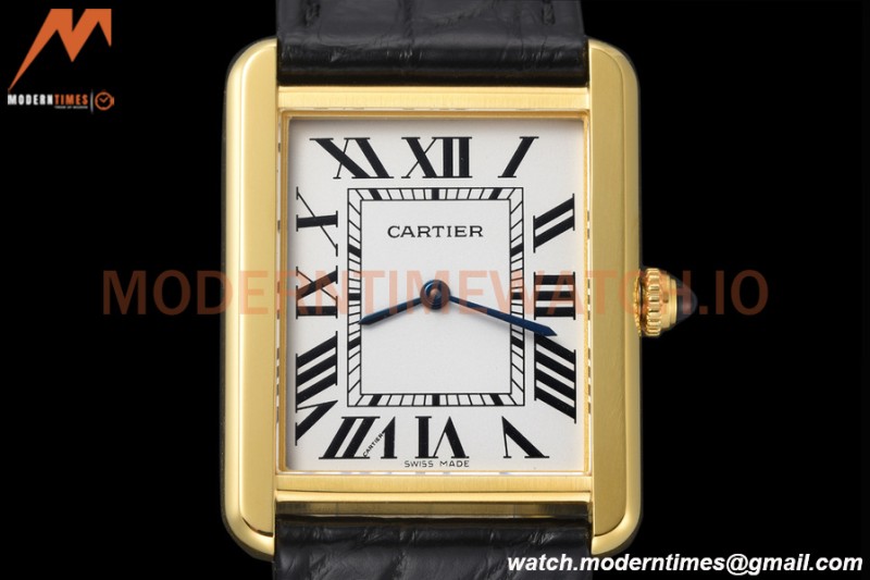 Cartier - Tank Solo Large Size 27mm YG/LE White AF Swiss Qtz
