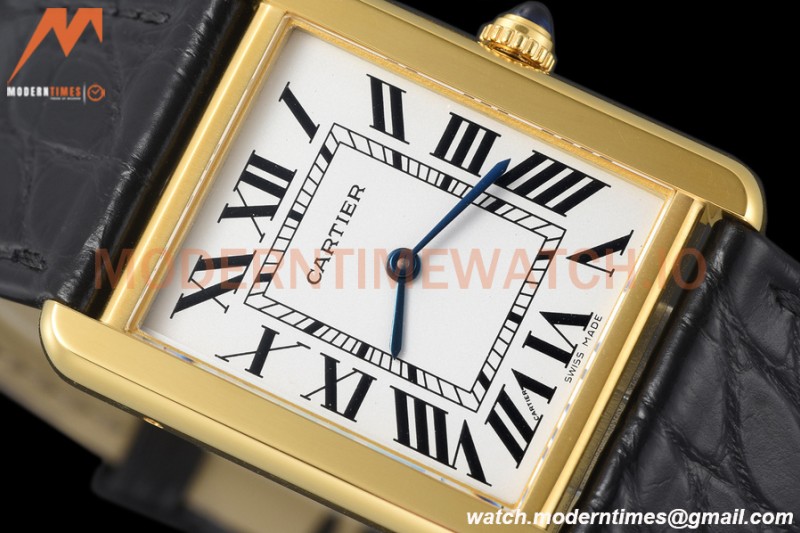 Cartier - Tank Solo Large Size 27mm YG/LE White AF Swiss Qtz