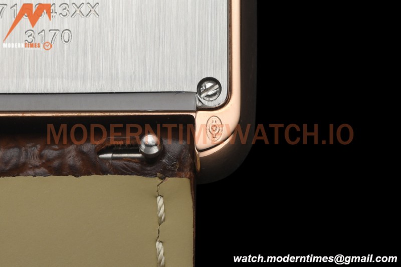 Cartier - Tank Solo Midsize 24.4mm RG/LE White DRF Swiss Qtz