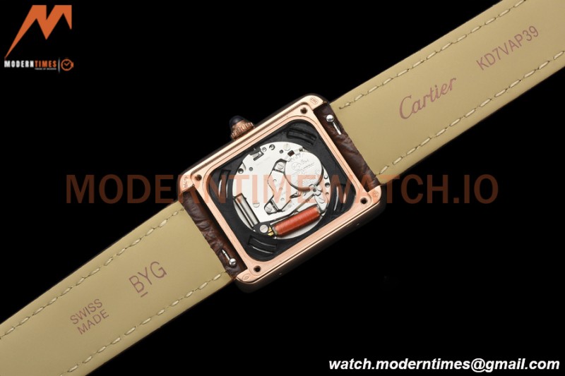 Cartier - Tank Solo Midsize 24.4mm RG/LE White DRF Swiss Qtz