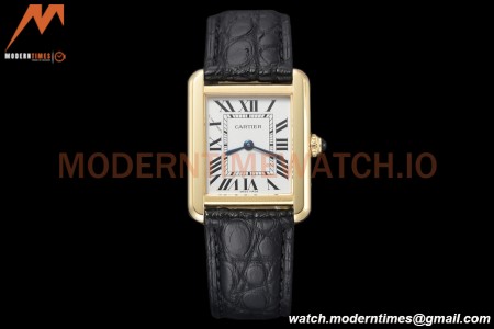 Cartier - Tank Solo Midsize 24.4mm YG/LE White DRF Swiss Qtz