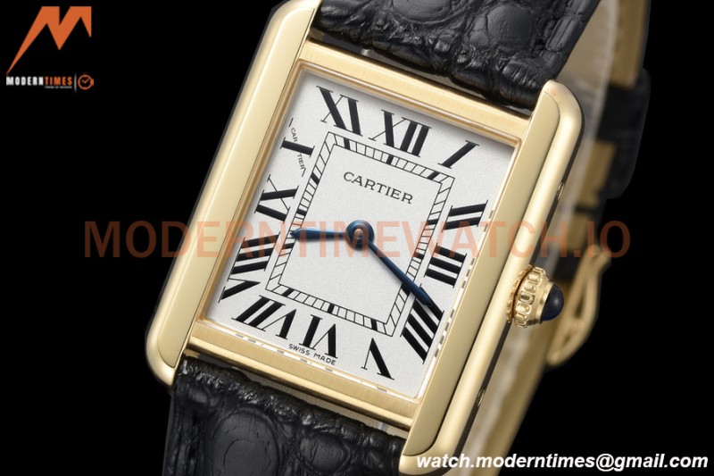 Cartier - Tank Solo Midsize 24.4mm YG/LE White DRF Swiss Qtz