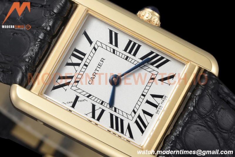 Cartier - Tank Solo Midsize 24.4mm YG/LE White DRF Swiss Qtz