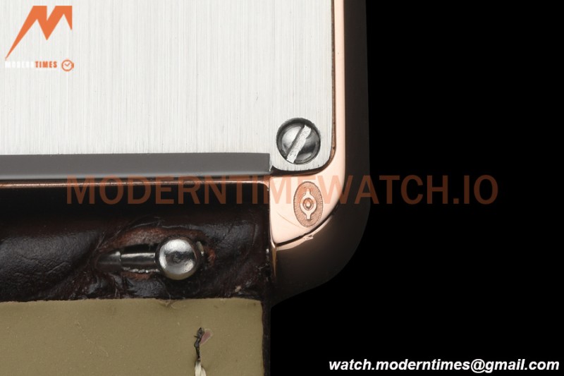 Cartier - Tank Solo Midsize 27.4mm RG/LE White DRF Swiss Qtz