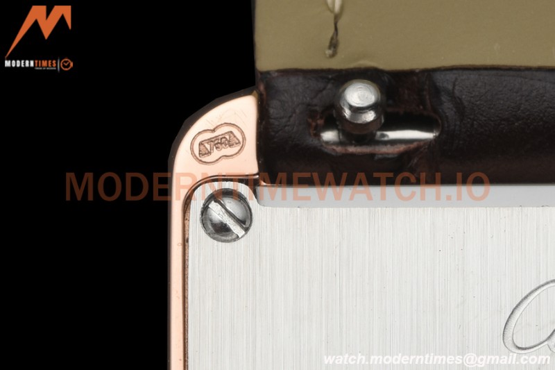 Cartier - Tank Solo Midsize 27.4mm RG/LE White DRF Swiss Qtz