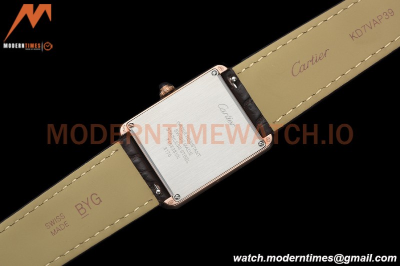 Cartier - Tank Solo Midsize 27.4mm RG/LE White DRF Swiss Qtz