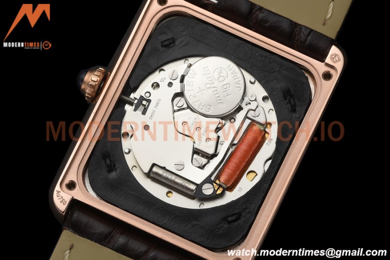 Cartier - Tank Solo Midsize 27.4mm RG/LE White DRF Swiss Qtz