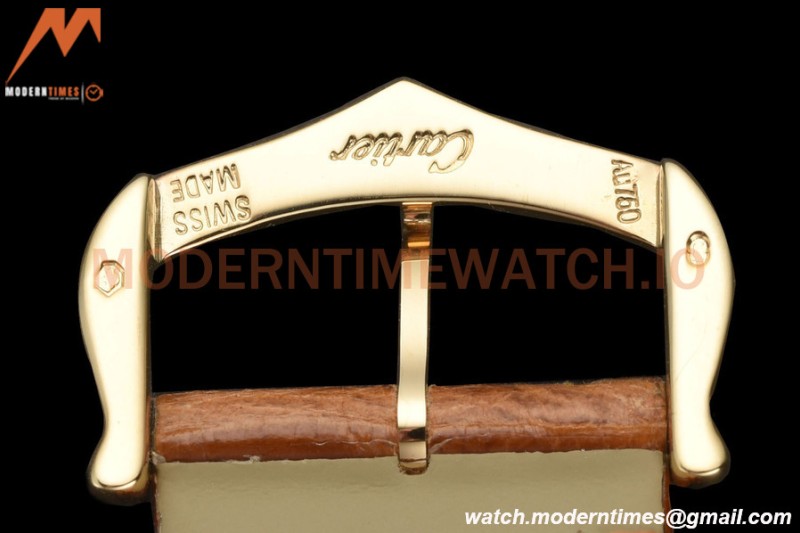 Cartier - Tank Louis Cartier 25.5mm YG/LE White DRF Swiss Qtz