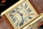 Cartier - Tank Louis Cartier 25.5mm YG/LE White DRF Swiss Qtz