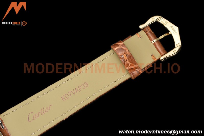 Cartier - Tank Louis Cartier Ladies 22mm YG/LE White DRF Swiss Qtz