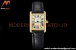 Cartier - Tank Louis Cartier Ladies 22mm Black YG/LE White DRF Swiss Qtz