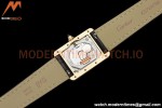 Cartier - Tank Louis Cartier Ladies 22mm Black YG/LE White DRF Swiss Qtz