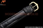Cartier - Tank Louis Cartier Ladies 22mm Black YG/LE White DRF Swiss Qtz