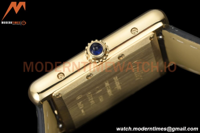Cartier - Tank Louis Cartier 25.5mm Black YG/LE White DRF Swiss Qtz