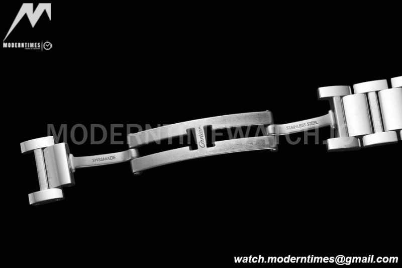 Cartier - Tank Must De Cartier 22mm SS/SS White AF Swiss Quartz