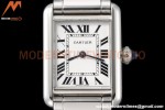 Cartier - Tank Must De Cartier 22mm SS/SS White AF Swiss Quartz