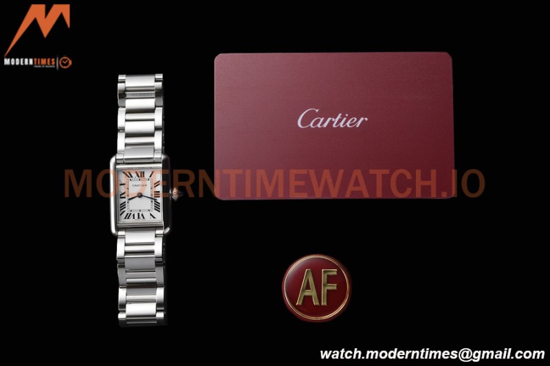 Cartier - Tank Must De Cartier 22mm SS/SS White AF Swiss Quartz