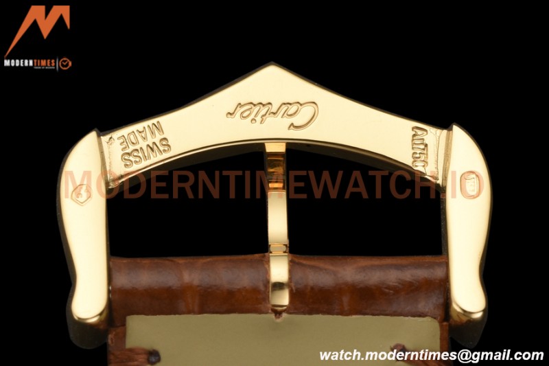 Cartier - Tank Louis Large 25.5mm YG/LE Silver AF Swiss Qtz
