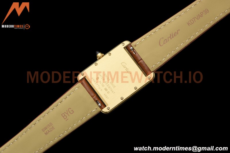 Cartier - Tank Louis Large 25.5mm YG/LE Silver AF Swiss Qtz