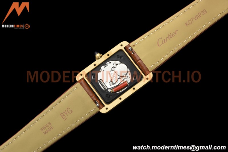 Cartier - Tank Louis Large 25.5mm YG/LE Silver AF Swiss Qtz