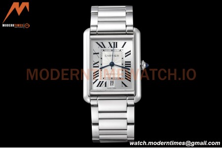 Cartier - Tank Must De Cartier 31mm Automatic SS/SS White AF MY9015