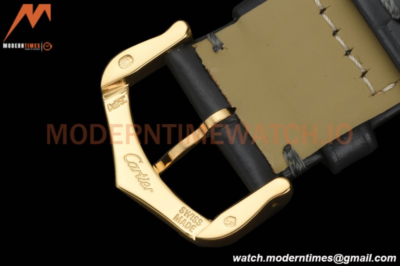 Cartier - Tank Louis Cartier 25.5mm Black YG/LE White AF Swiss Qtz