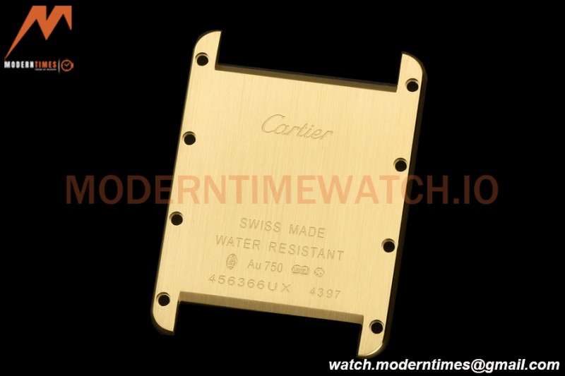 Cartier - Tank Louis Cartier 25.5mm Black YG/LE White AF Swiss Qtz
