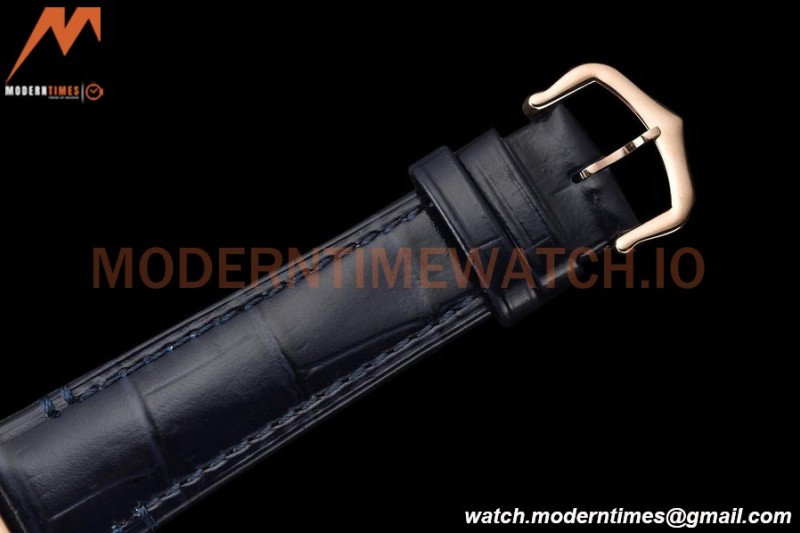 Cartier - Tank Francaise 27mm Medium Size RG/LE Blue/Silv Dia/Rmn 8848F Swiss Qtz
