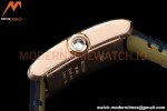 Cartier - Tank Francaise 27mm Medium Size RG/LE Blue/Silv Dia/Rmn 8848F Swiss Qtz