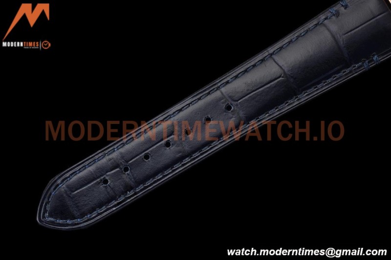 Cartier - Tank Francaise 27mm Medium Size RG/LE Blue/Silv Dia/Rmn 8848F Swiss Qtz