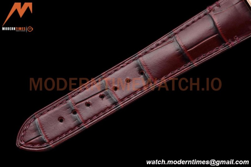 Cartier - Tank Francaise 27mm Medium Size RG/LE Brn/Silv Dia/Rmn 8848F Swiss Qtz