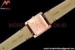 Cartier - Tank Francaise 27mm Medium Size RG/LE Brn/Silv Dia/Rmn 8848F Swiss Qtz