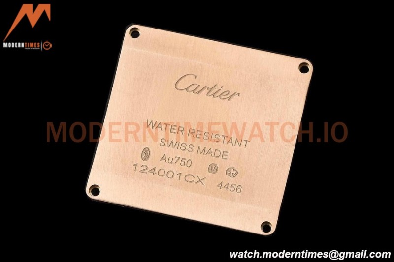 Cartier - Tank Francaise 27mm Medium Size RG/LE Brn/Silv Dia/Rmn 8848F Swiss Qtz