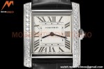 Cartier - Tank Francaise 27mm Medium Size SS/LE Blk/Silv Dia/Rmn 8848F Swiss Qtz