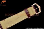 Cartier - Tank Francaise 27mm Medium Size RG/LE Brn/Silv/Rmn 8848F Swiss Qtz