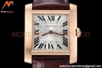 Cartier - Tank Francaise 27mm Medium Size RG/LE Brn/Silv/Rmn 8848F Swiss Qtz
